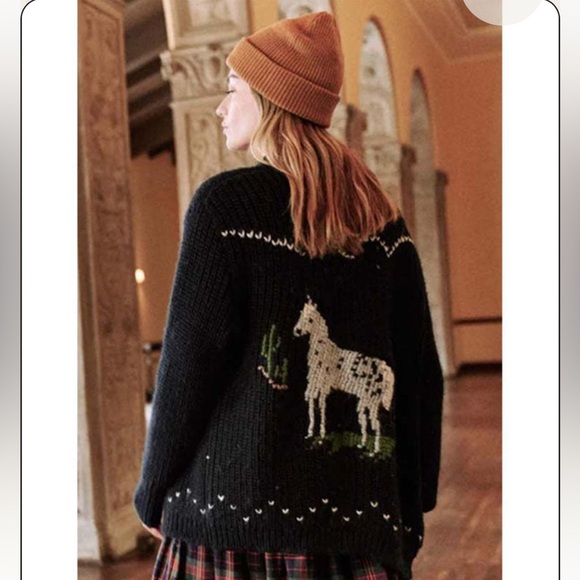 THE GREAT. Navy and White Sweater - Picture 6 of 8